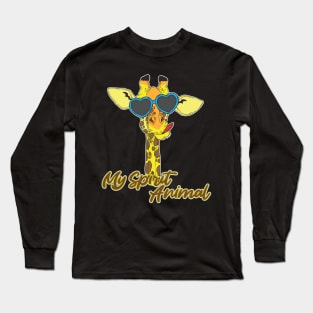 Giraffes are my Spirit Animal Long Sleeve T-Shirt